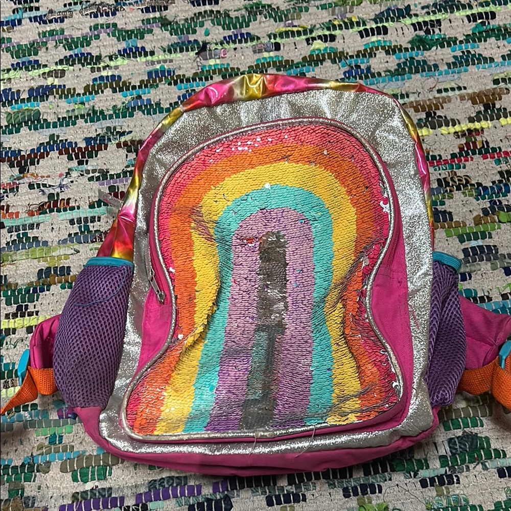 Colorful Sequin Kids Backpack